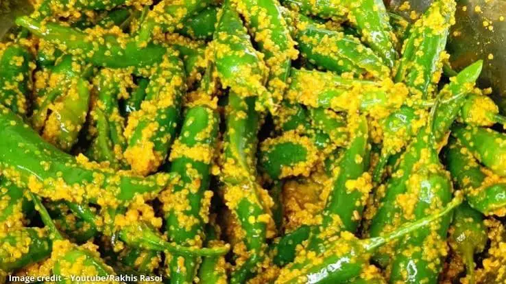 લીલા મરચાં closeup