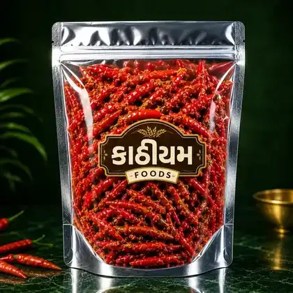 રાયના કુરિયા વાળા લાલ મરચાં